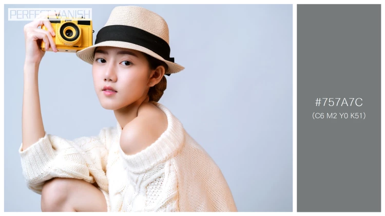 ファッショナブルな女性モデルの無料配色パターン 1色 フリー attractive beautiful asian