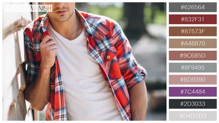 スタイリッシュな男性モデルの無料配色パターン 10色 フリー brutal man lumberjack
