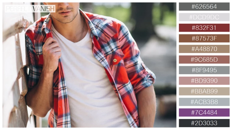 スタイリッシュな男性モデルの無料配色パターン 12色 フリー brutal man lumberjack