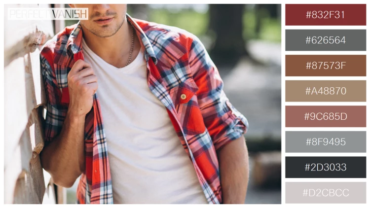 スタイリッシュな男性モデルの無料配色パターン 8色 フリー brutal man lumberjack