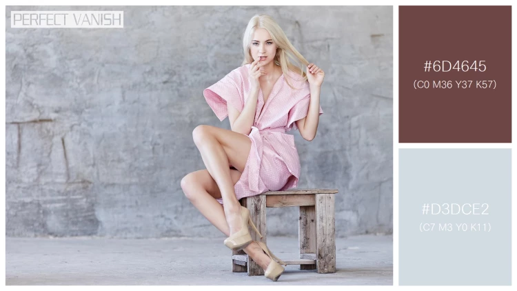 ファッショナブルな女性モデルの無料配色パターン 2色 フリー awesome blond woman