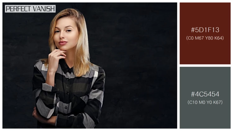ファッショナブルな女性モデルの無料配色パターン 2色 フリー studio portrait blonde