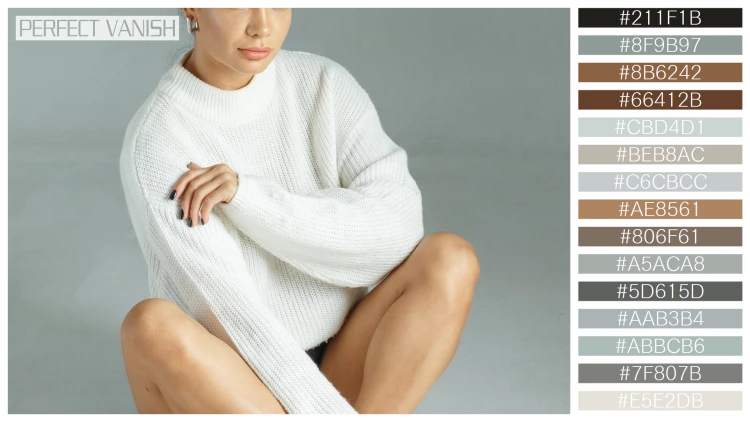 ファッショナブルな女性モデルの無料配色パターン 15色 フリー vertical photo beautiful