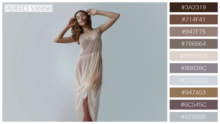 ファッショナブルな女性モデルの無料配色パターン 10色 フリー beauty woman transparent