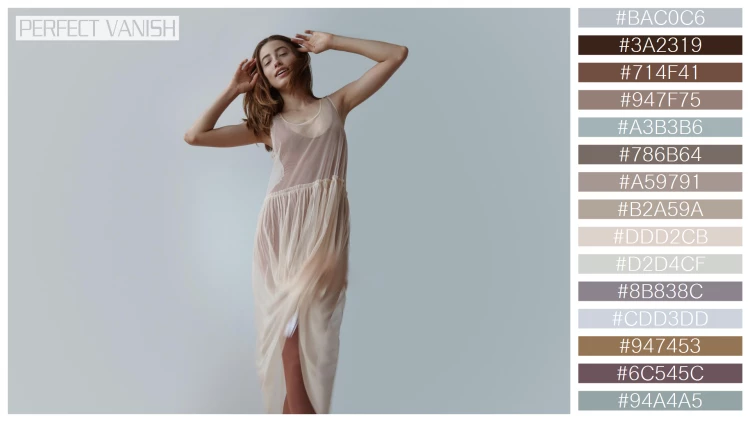 ファッショナブルな女性モデルの無料配色パターン 15色 フリー beauty woman transparent