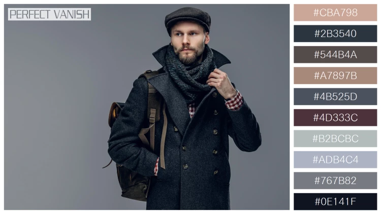 スタイリッシュな男性モデルの無料配色パターン 10色 フリー stylish bearded hipster
