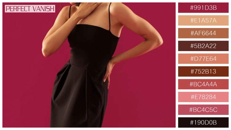 ファッショナブルな女性モデルの無料配色パターン 10色 フリー woman posing black