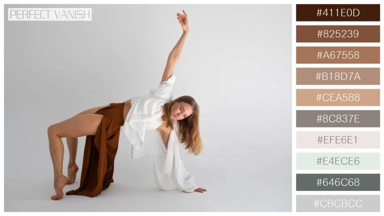 ファッショナブルな女性モデルの無料配色パターン 10色 フリー full shot flexible