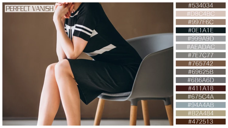 ファッショナブルな女性モデルの無料配色パターン 15色 フリー woman sportive black
