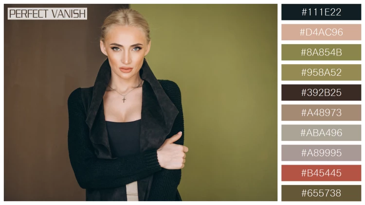 ファッショナブルな女性モデルの無料配色パターン 10色 フリー blonde woman model
