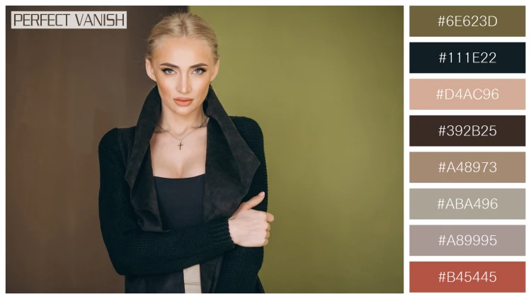 ファッショナブルな女性モデルの無料配色パターン 8色 フリー blonde woman model