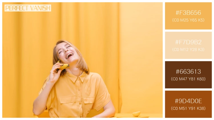 ファッショナブルな女性モデルの無料配色パターン 4色 フリー woman talking phone