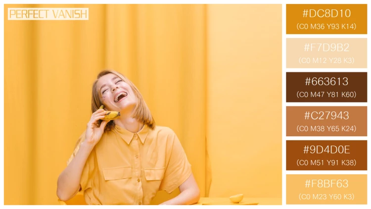 ファッショナブルな女性モデルの無料配色パターン 6色 フリー woman talking phone