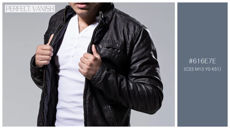 スタイリッシュな男性モデルの無料配色パターン 1色 フリー handsome man leather