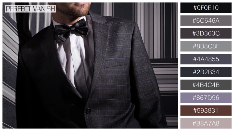 スタイリッシュな男性モデルの無料配色パターン 10色 フリー handsome man suit