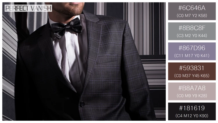 スタイリッシュな男性モデルの無料配色パターン 6色 フリー handsome man suit