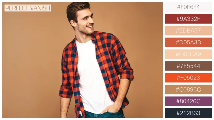 スタイリッシュな男性モデルの無料配色パターン 10色 フリー portrait handsome smiling