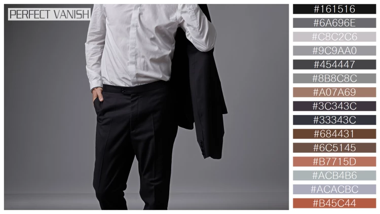 スタイリッシュな男性モデルの無料配色パターン 15色 フリー casual businessman portrait