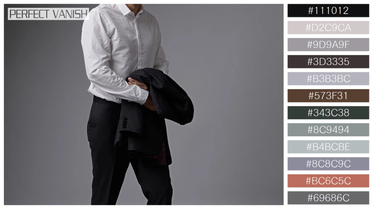 スタイリッシュな男性モデルの無料配色パターン 12色 フリー businessman portrait demonstrating