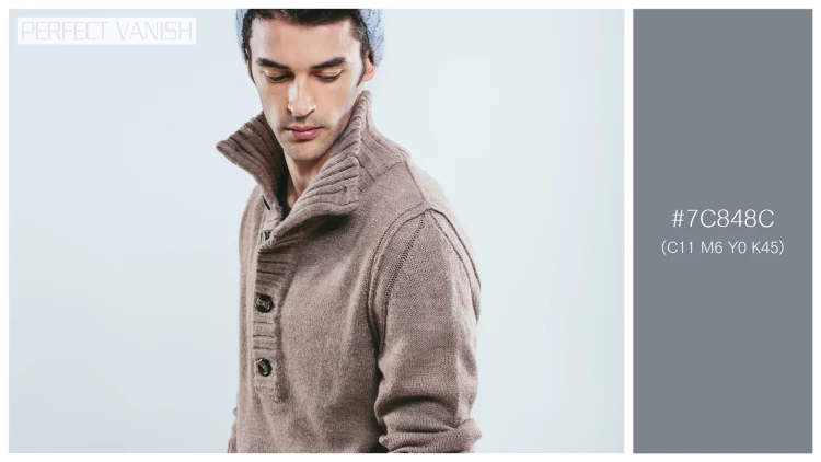 スタイリッシュな男性モデルの無料配色パターン 1色 フリー fashionable man winter