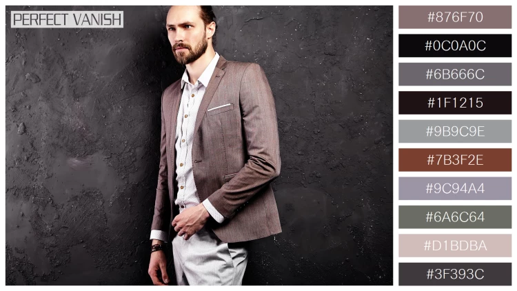 スタイリッシュな男性モデルの無料配色パターン 10色 フリー portrait handsome fashion