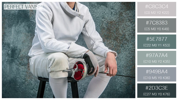 スタイリッシュな男性モデルの無料配色パターン 6色 フリー man wearing fencing