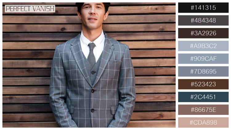 スタイリッシュな男性モデルの無料配色パターン 10色 フリー handsome businessman suit