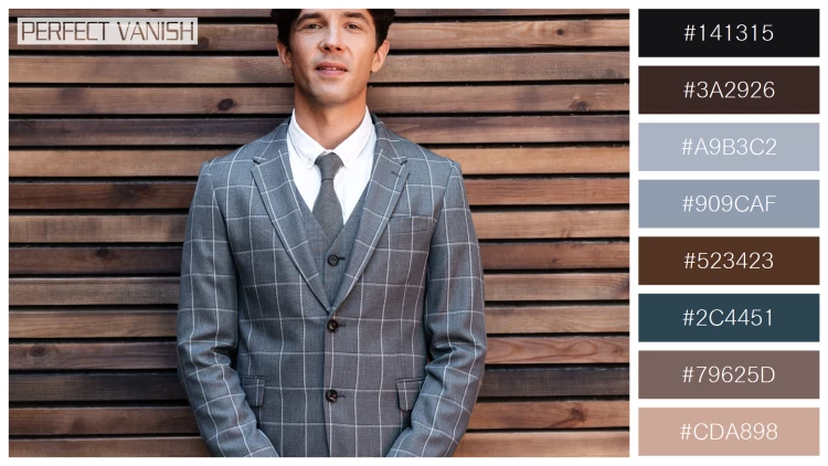 スタイリッシュな男性モデルの無料配色パターン 8色 フリー handsome businessman suit