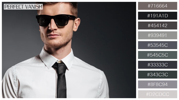 スタイリッシュな男性モデルの無料配色パターン 10色 フリー handsome man sunglasses