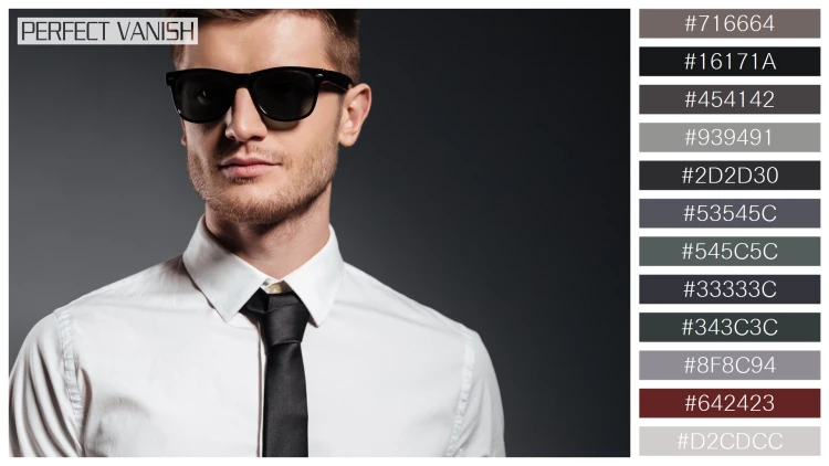 スタイリッシュな男性モデルの無料配色パターン 12色 フリー handsome man sunglasses