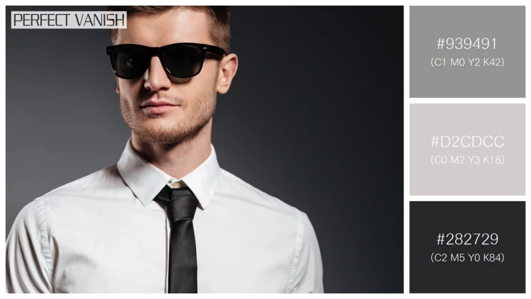 スタイリッシュな男性モデルの無料配色パターン 3色 フリー handsome man sunglasses