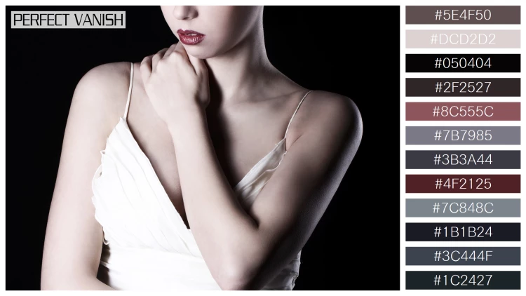 ファッショナブルな女性モデルの無料配色パターン 12色 フリー beautiful woman white