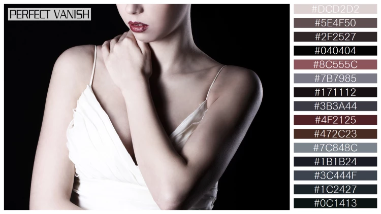 ファッショナブルな女性モデルの無料配色パターン 15色 フリー beautiful woman white