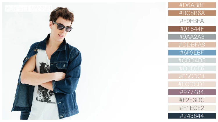 スタイリッシュな男性モデルの無料配色パターン 15色 フリー hipster sunglasses posing