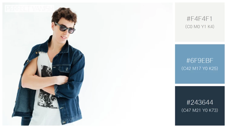 スタイリッシュな男性モデルの無料配色パターン 3色 フリー hipster sunglasses posing