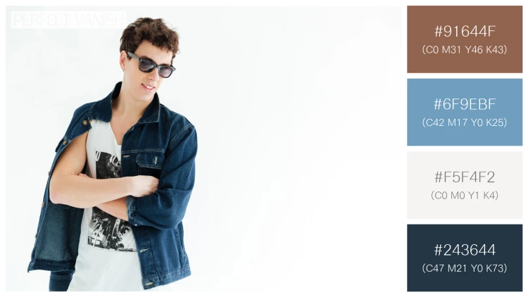 スタイリッシュな男性モデルの無料配色パターン 4色 フリー hipster sunglasses posing