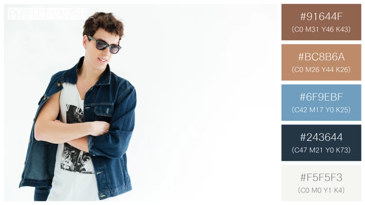 スタイリッシュな男性モデルの無料配色パターン 5色 フリー hipster sunglasses posing