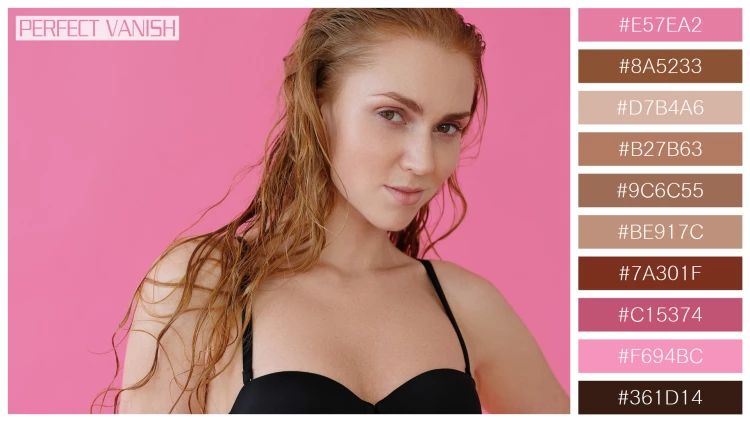 ファッショナブルな女性モデルの無料配色パターン 10色 フリー woman posing bikini