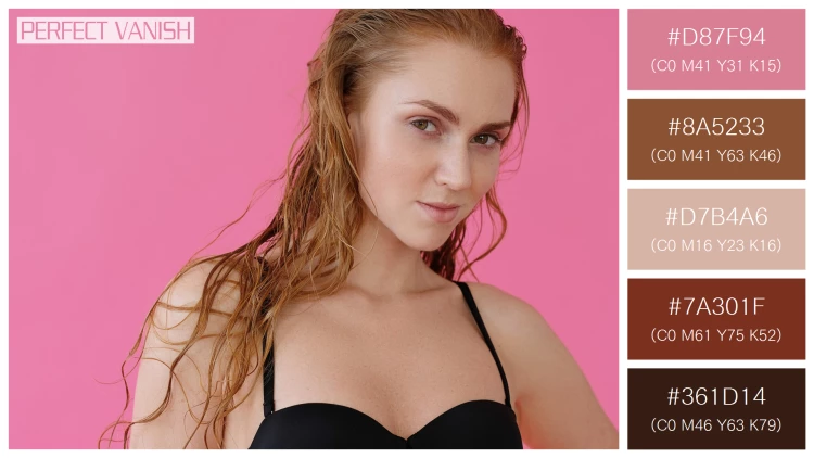 ファッショナブルな女性モデルの無料配色パターン 5色 フリー woman posing bikini