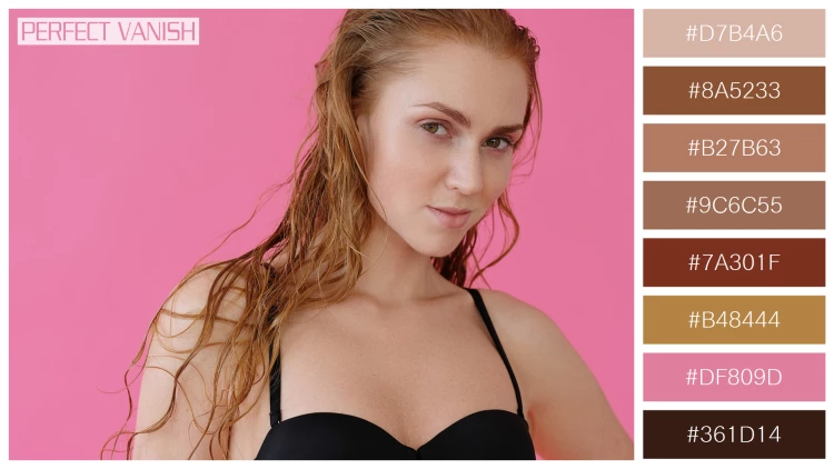 ファッショナブルな女性モデルの無料配色パターン 8色 フリー woman posing bikini