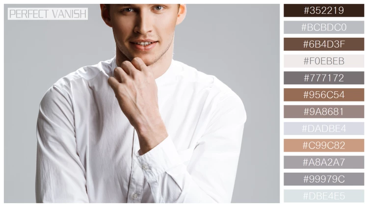 スタイリッシュな男性モデルの無料配色パターン 12色 フリー picture attractive caucasian
