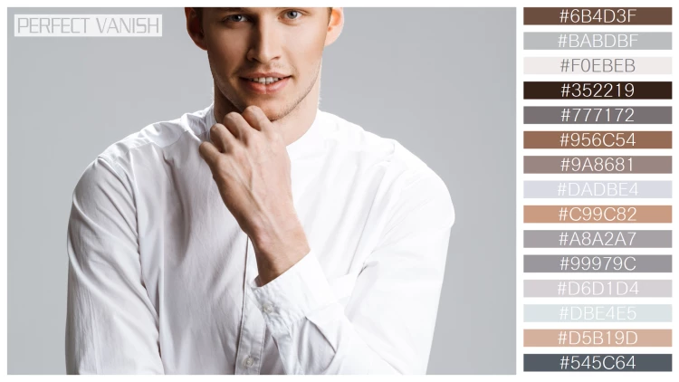 スタイリッシュな男性モデルの無料配色パターン 15色 フリー picture attractive caucasian