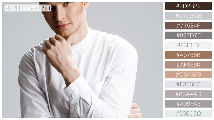 スタイリッシュな男性モデルの無料配色パターン 12色 フリー picture attractive caucasian
