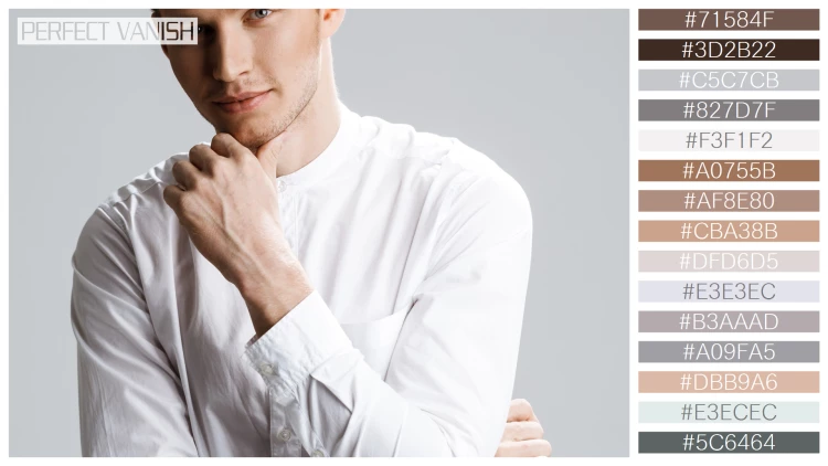 スタイリッシュな男性モデルの無料配色パターン 15色 フリー picture attractive caucasian