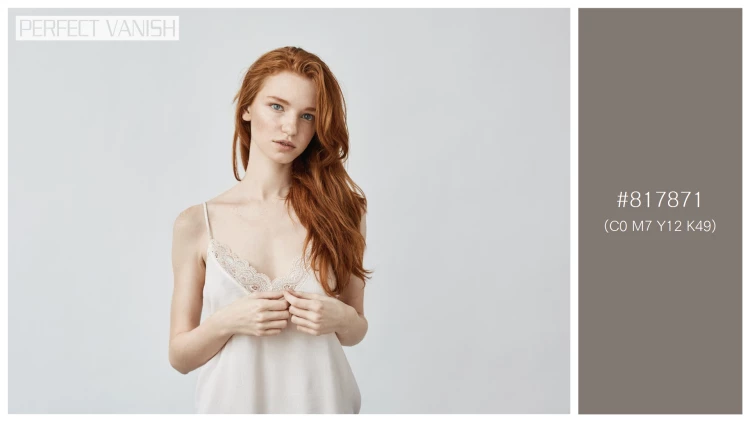 ファッショナブルな女性モデルの無料配色パターン 1色 フリー young redhead woman