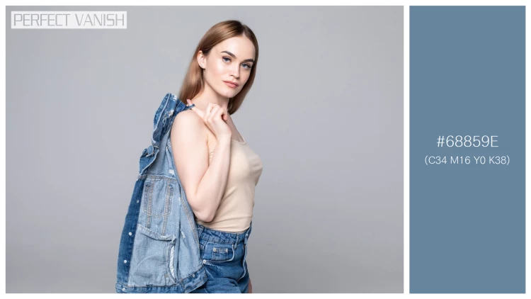 ファッショナブルな女性モデルの無料配色パターン 1色 フリー woman shirt posing