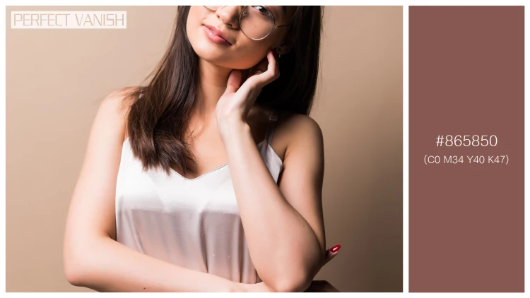 ファッショナブルな女性モデルの無料配色パターン 1色 フリー charming asian woman