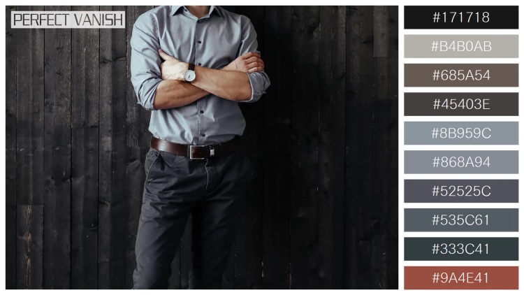 スタイリッシュな男性モデルの無料配色パターン 10色 フリー businessman smart casual