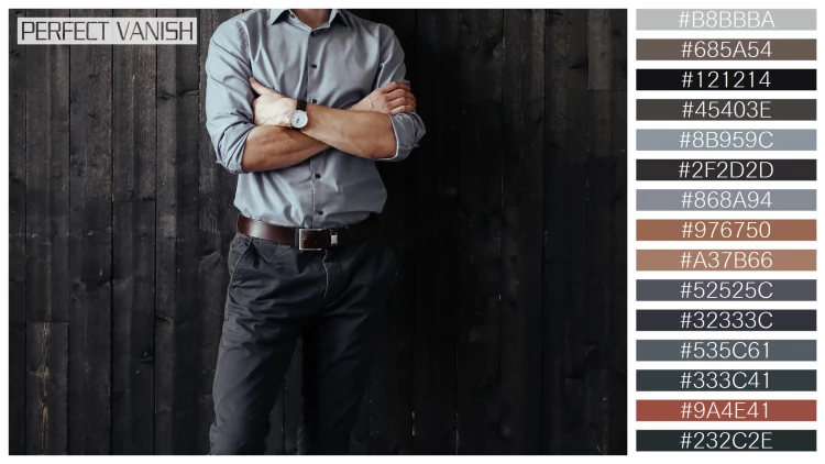 スタイリッシュな男性モデルの無料配色パターン 15色 フリー businessman smart casual