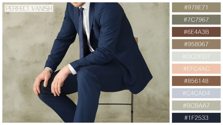 スタイリッシュな男性モデルの無料配色パターン 10色 フリー businessman posing chair
